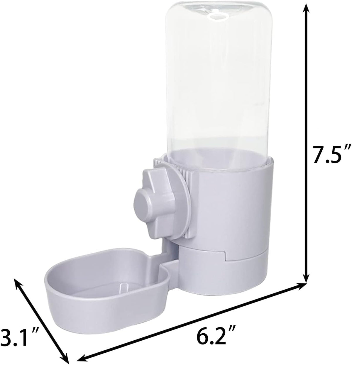 Rabbit Water Bottle 17 OZ Bunny Hanging Water Fountain Automatic Guinea Pig Water Dispenser No Leak