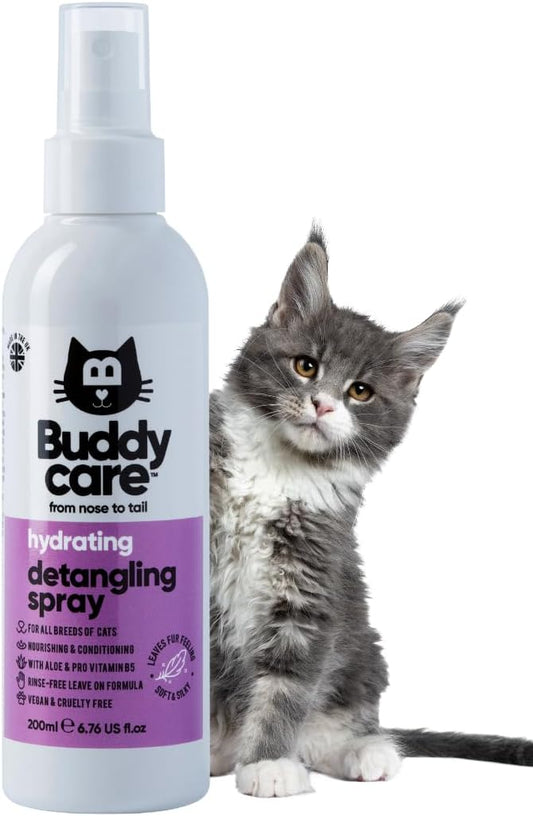 Detangling Spray for Cats - Effective Cat Matted Fur Remover and Detangle Spray to Promote a