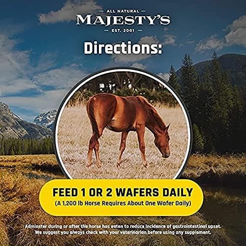 Majesty's Flex HA Wafers - Superior Performance Horse/Equine Joint Support Supplement - HA, Vitamin
