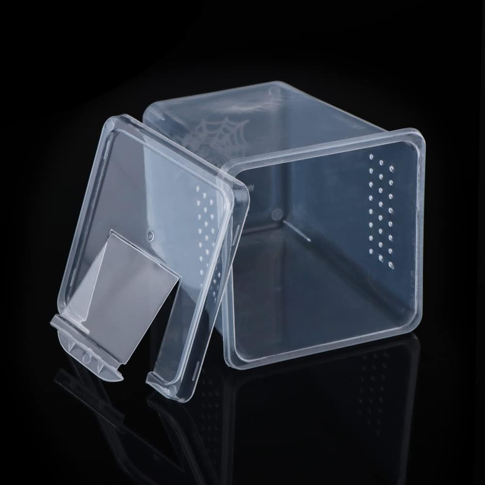 4 Pcs Insect Spider Terrariums Breeding Box Hatching Container Small Reptile Arboreal Spider Mantis