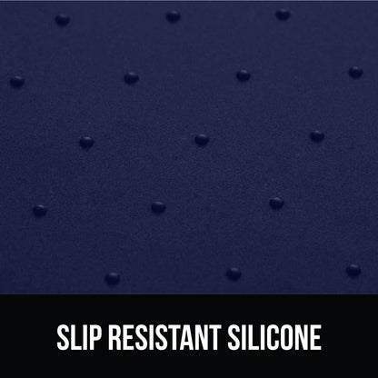 GORILLA GRIP 100% Waterproof Raised Edge BPA Free Silicone Pet Feeding Mat, Dog Cat Food Mats