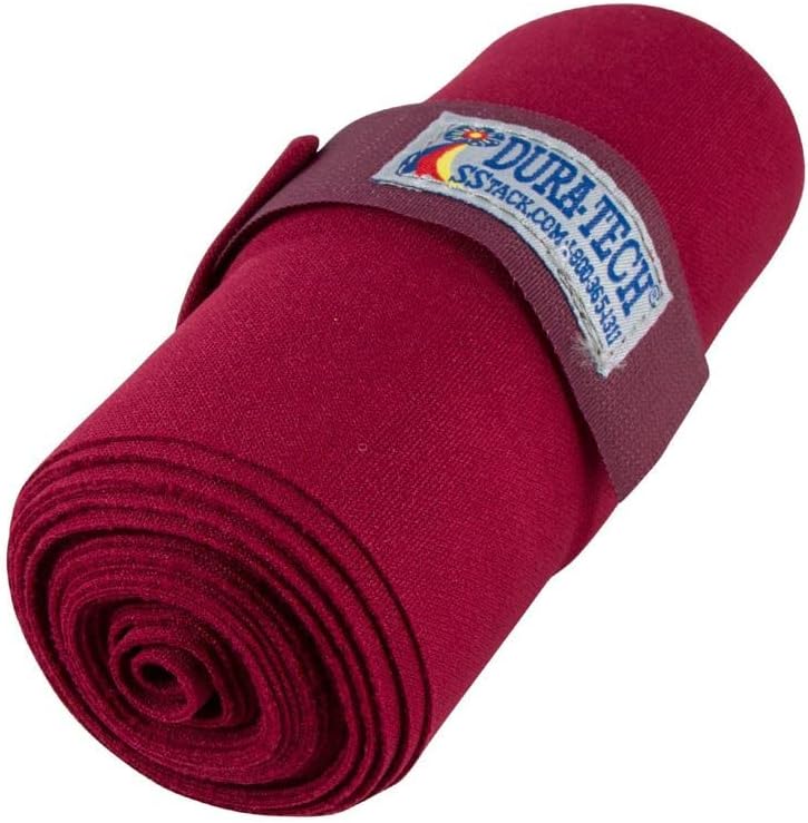 Dura-Tech Standing Wraps for Horses | Color Burgundy | Optimal Comfort & Support | Ideal for