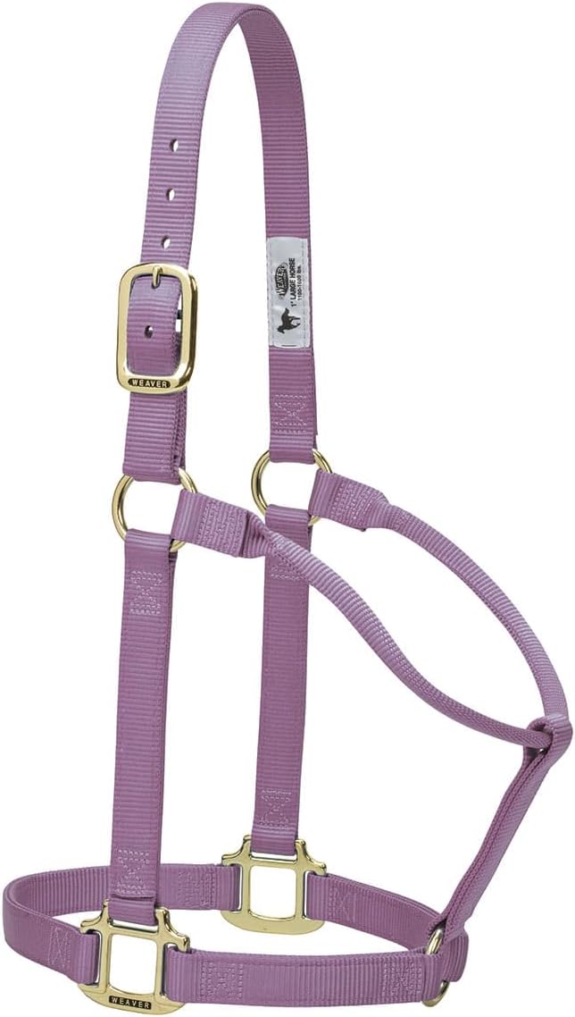 Weaver Equine Nylon Horse Halter, Triple-Ply Cheek Design, Original Non Adjustable Halters for