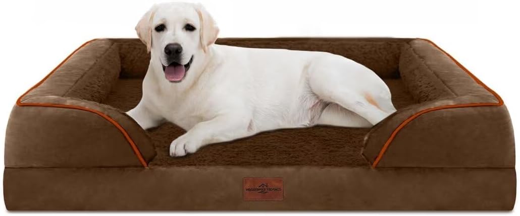 Comfort Expression Orthopedic Jumbo Dog Bed for Extra Large Dogs, Large Breed Waterproof Dog Bed