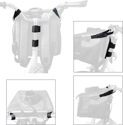 Pet Carrier Bicycle Basket Bag Pet Carrier/Booster Backpack for Dogs and Cats with Big Side