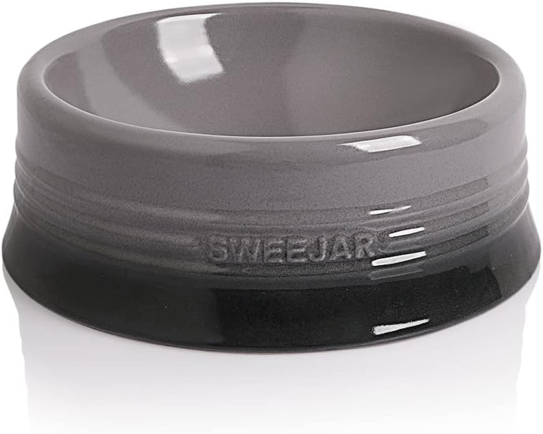 Sweejar Gradient Dog Bowl, Ceramic Dog Food Dish for Large Dogs and Large Cat, Porcelain Pet Bowl