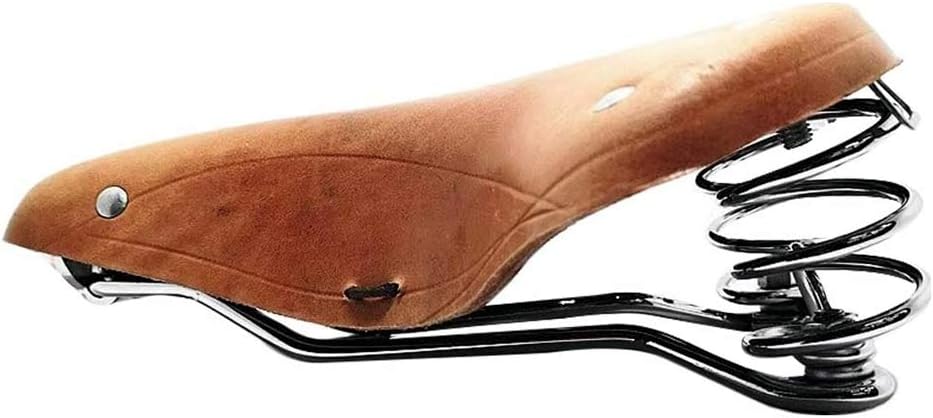 UNISTRENGH English Vintage Bicycle Saddle Touring City Saddle Comfortable Comfort Leather Bicycle