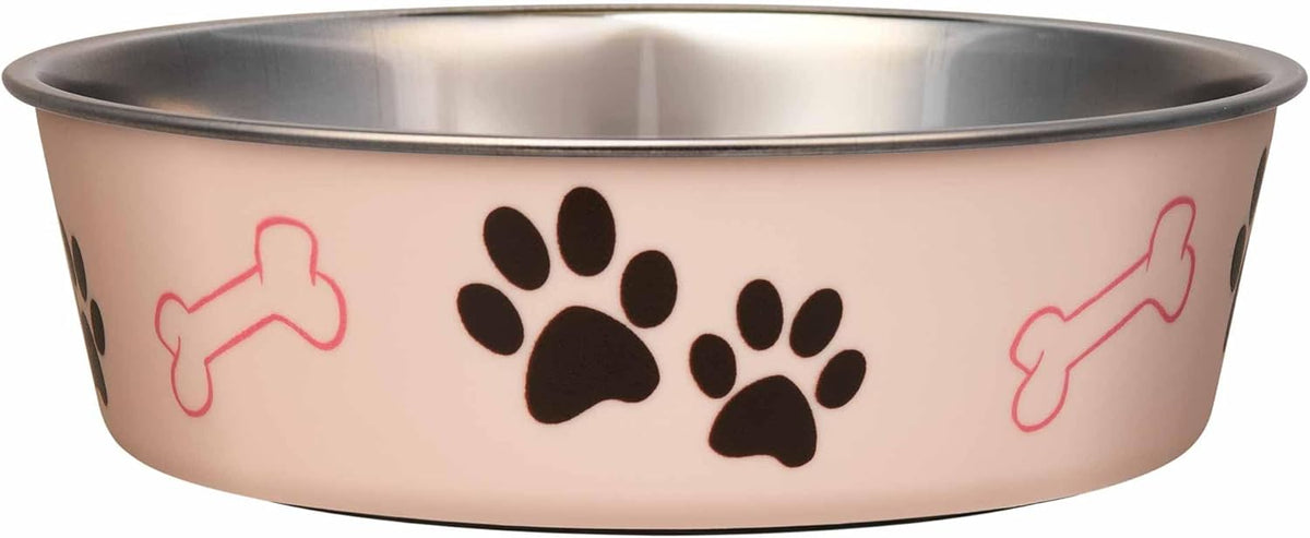Loving Pets Bella Dog Bowls- Stainless Steel Dog & Cat Bowls - Spill Proof Dog Food Bowl, Cat Bowl