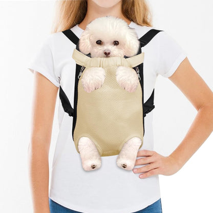 FEimaX Dog Carrier Backpack Pet Legs Out Front Cat Travel Bag, Adjustable Puppy Backpacks Carriers