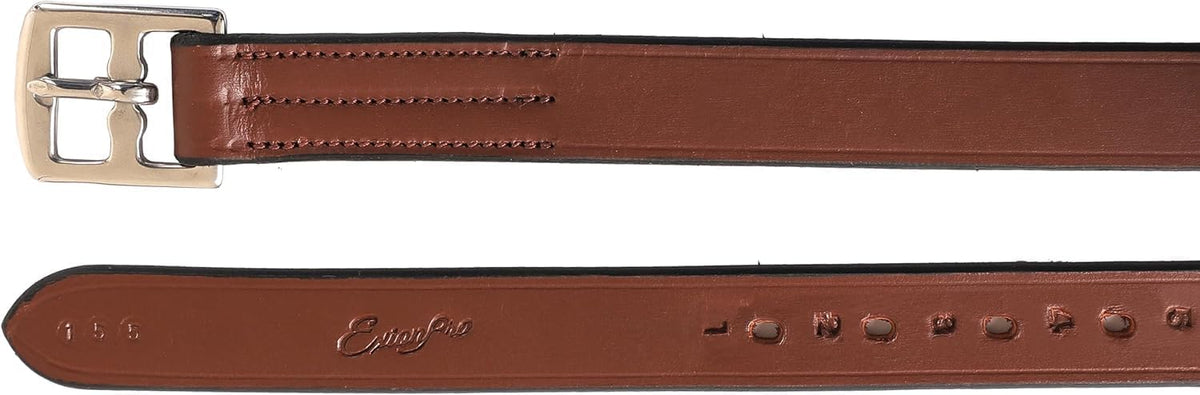 Exion Pre-Stretched Leather Stirrup Leathers for English Saddles | Premium Vegetable-Tanned