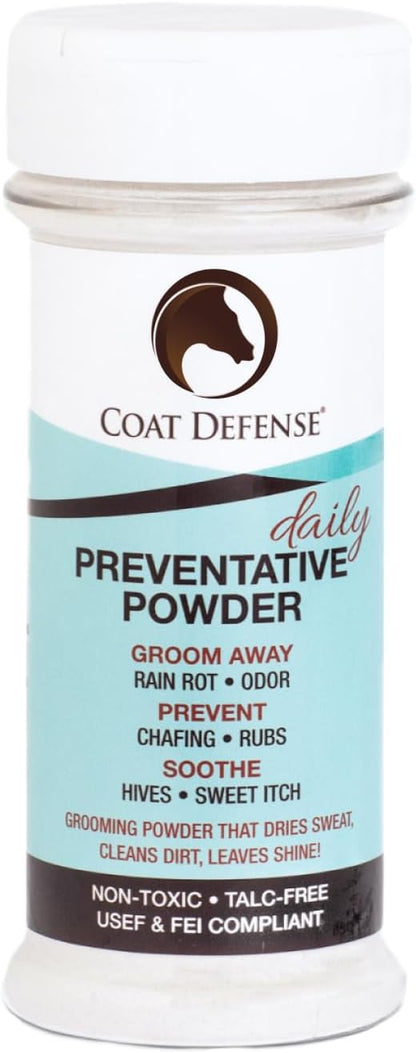 Coat Defense Daily Preventative Powder for Horses - Safe & Effective Equine Sweet Itch, Skin Funk