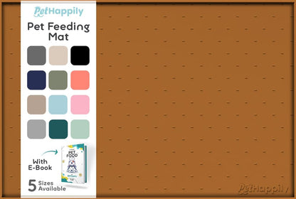 Dog Food Mat - Raised Edges Dogs Mat for Food and Water Prevent Spill, Waterproof Cat Food Mats