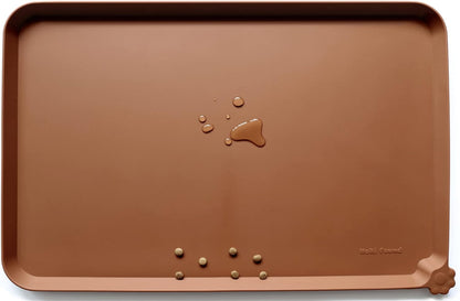 Hoki Found L Silicone Non Slip Pet Dog Cat Bowl Mats - Placemat - Feeding Mat - Waterproof - For