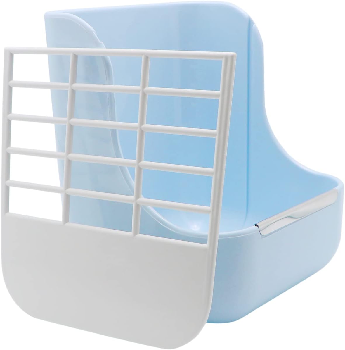 Litewoo Rabbit Hay Feeder Guinea Pig Feeder, 2 in 1 Automatic Small Animal Food Bowl Feeding Cage