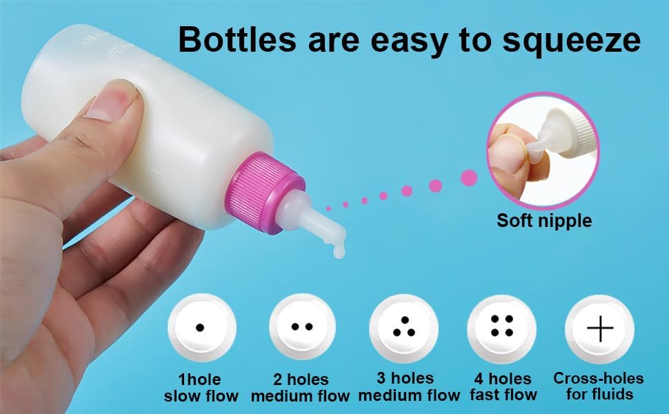 60ml Pet Feeding Bottle kit, pet Feeding Tool, Newborn Animal Feeder Practical, Replacement Pet