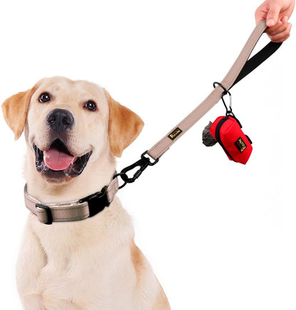 PLUTUS PET Short Training Dog Leash with Padded Handle for Medium Large Dogs,18 Inch Heavy Duty