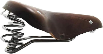 UNISTRENGH English Vintage Bicycle Saddle Touring City Saddle Comfortable Comfort Leather Bicycle