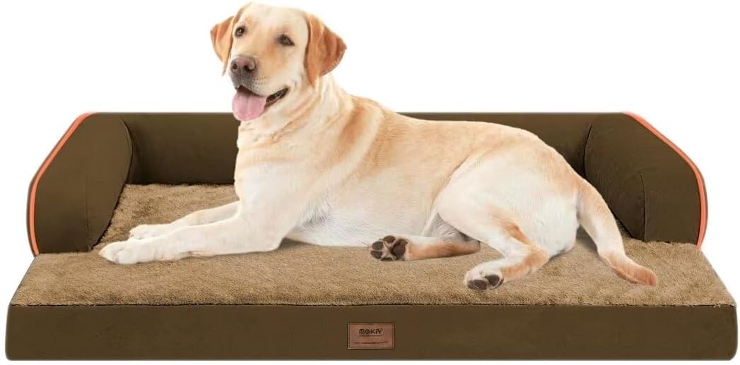 Large Dog Bed Orthopedic Washable - Waterproof with Removable Cover - Memory Foam - XXL Large Big