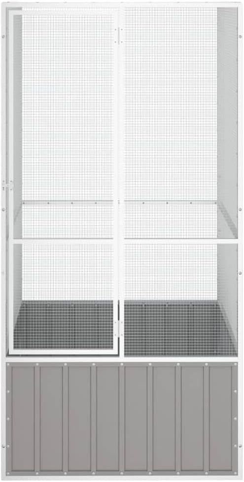 Steel Bird Cage, Large Flight King Bird Cage for Cockatiels African Grey Quaker Amazon Sun