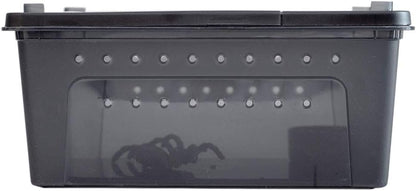 OMEM Portable Reptile Terrarium Habitat for Mini Pet Houses Breathable Holes Stackable Container