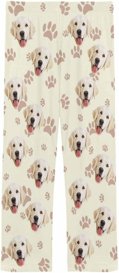 MyPupSocks Customized Face Pajamas Pants Photo Pajama Bottoms for Men S-XXL
