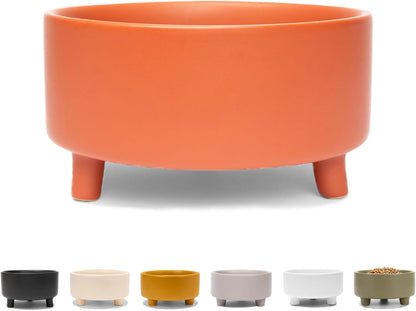 Waggo Uplift Ceramic Dog Bowl for Small Medium and Large Breeds - Heavyweight and Durable Pet Food