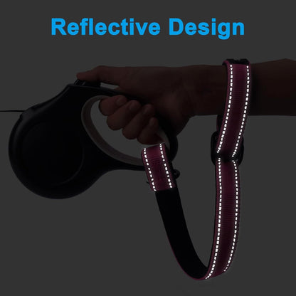 PetBonus 2 Packs Short Dog Leash, Safety Wrist Strap for Retractable Dog Leash, Reflective Design