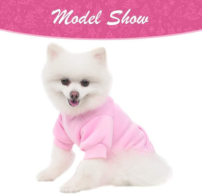 KOOLTAIL Basic Dog Hoodie - Soft and Warm Dog Hoodie Sweater with Leash Hole and Pocket, Dog Winter