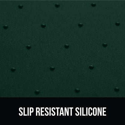 GORILLA GRIP 100% Waterproof Raised Edge BPA Free Silicone Pet Feeding Mat, Dog Cat Food Mats