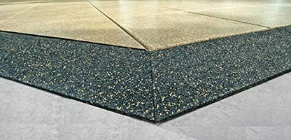American Floor Mats - Extreme Rubber Gym Flooring - 1 Inch Thick Colorful Rubber Tiles - Superior
