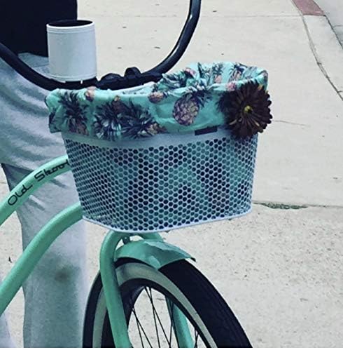 Cruiser Candy Bike Basket Liner Waterproof, Universal Fit for Most Bike Baskets, Stylish 2in1Tote
