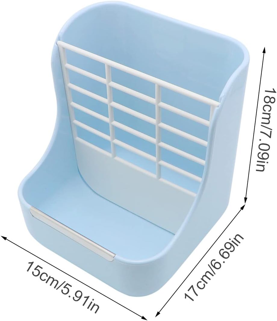 Litewoo Rabbit Hay Feeder Guinea Pig Feeder, 2 in 1 Automatic Small Animal Food Bowl Feeding Cage