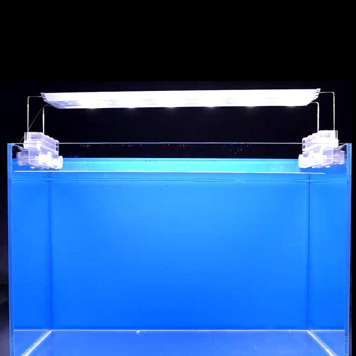 ELEBOX Aquarium Background Blue Black Fish Tank Background Picture 2 Sides Fish Backdrop for