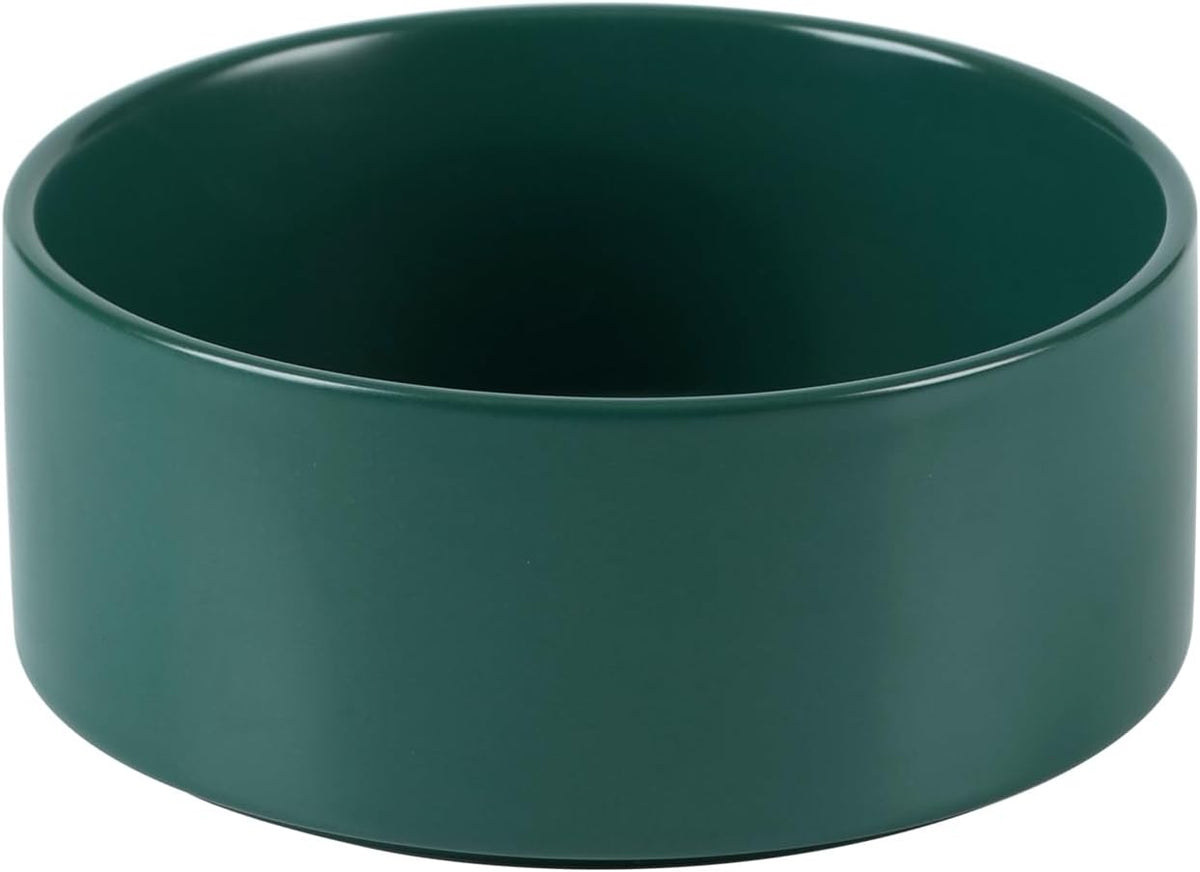 Ceramic 6.1inch Non-Slip Dog Food and Water Bowl for Small & Medium Breed Dogs,Pet Bowl for