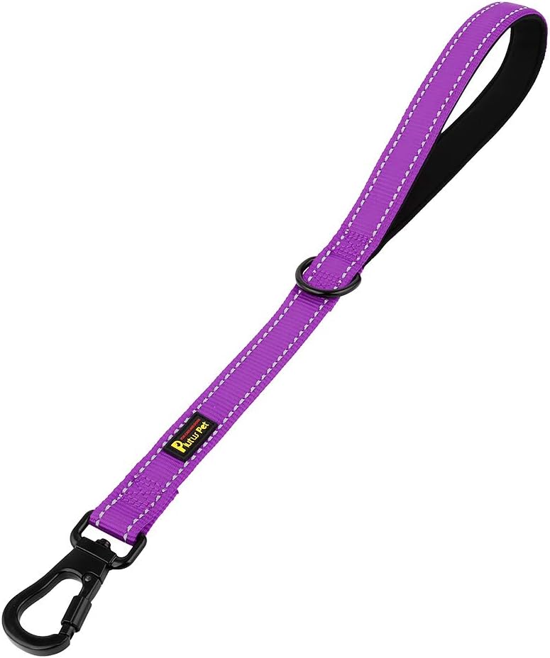 PLUTUS PET Short Training Dog Leash with Padded Handle for Medium Large Big Dogs,18 Inch Heavy Duty