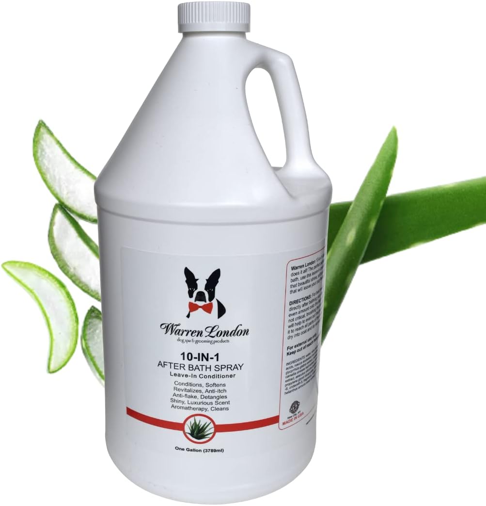 Warren London 10-in-1 After Bath Dog Spray | Dog Leave in Conditioner and Detangler | Pet Grooming