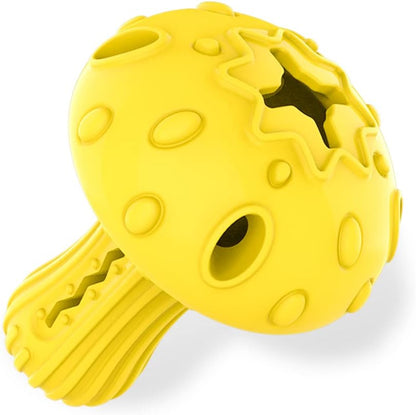 SCHITEC Dog Chew Toy for Large & Medium Dogs, Rubber Treat Dispensing Toy for Aggressive Chewers