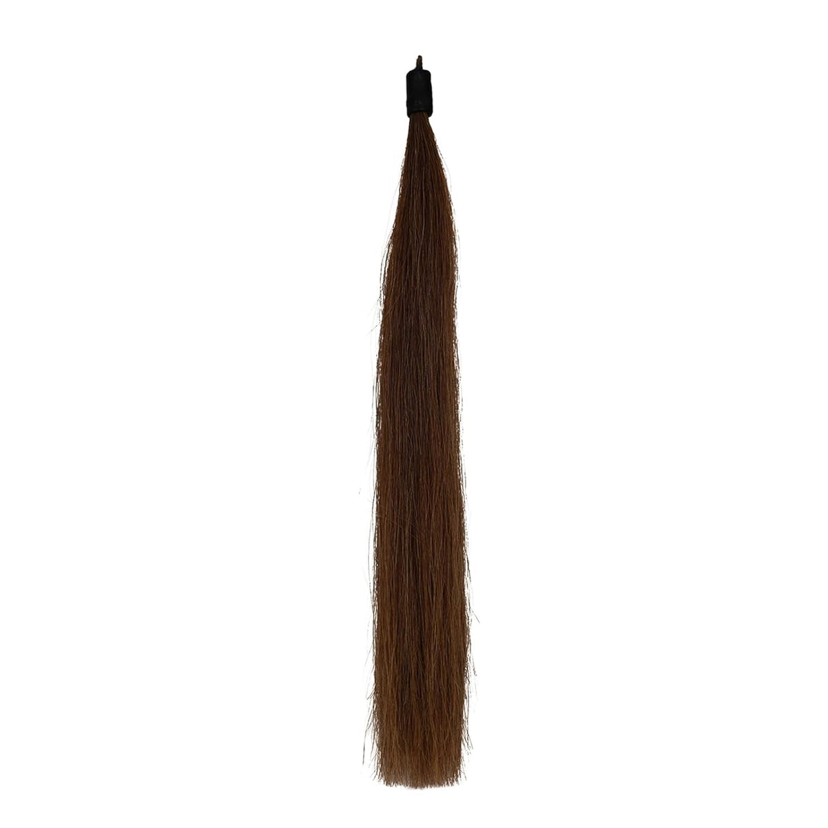 Horse Tail Extension with Braided Horsehair Loop, Blunt Cut Bottom, 3/8 lb, 28-30 inches (drak