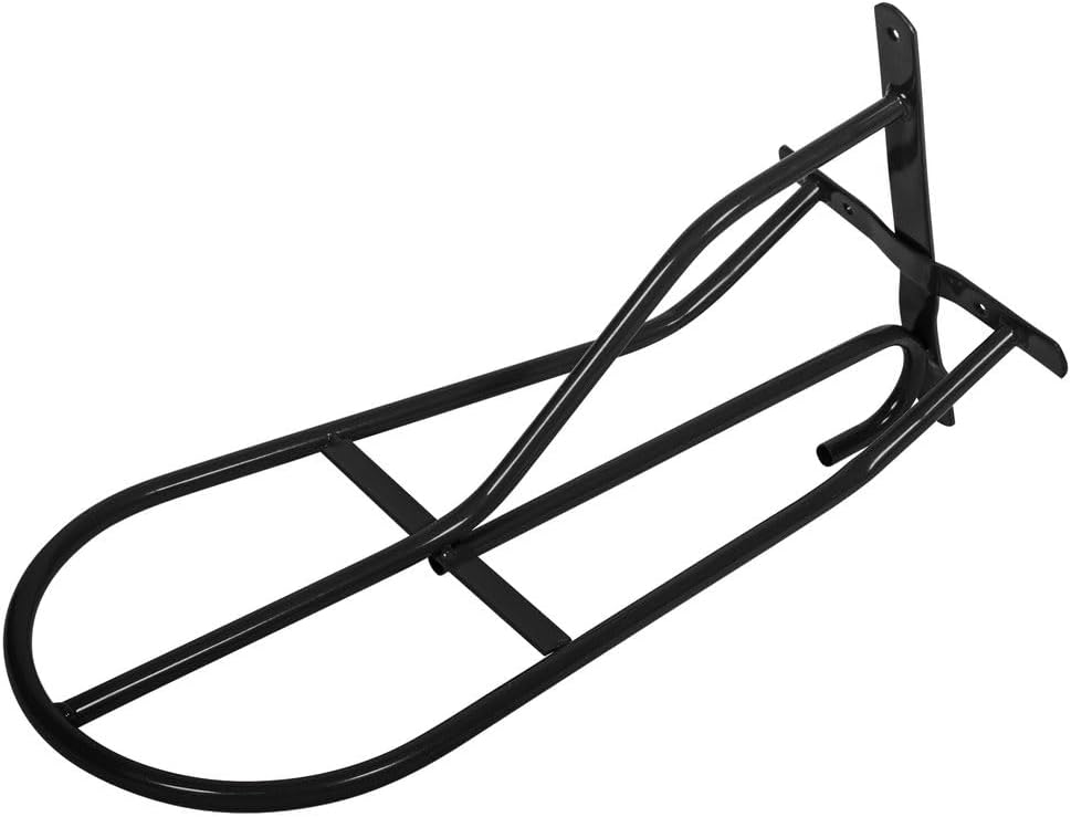 Black English & Western Saddle Rack | Organize Tack Room | Sleek and Durable | PVC Coated Steel |