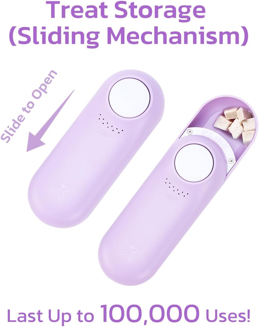 Dog Treat Pouch & Clicker Dog Trainer, Puppy Essentials Dual Use 2 in 1 Dog Clicker for Training