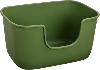 SpaceTime Extra Large Litter Box with High Sides,XL Low Entry Multi Cat Litter Pan for