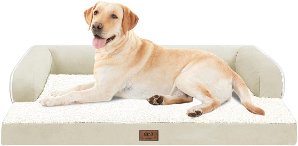 Large Dog Bed Orthopedic Washable - Waterproof with Removable Cover - Memory Foam - XXL Large Big
