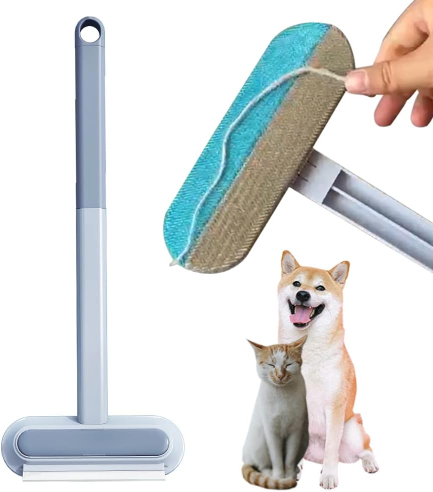 Pet Hair Remover for Furniture, Reusable Multifunctional Cat and Dog Hair Removal Tool, 17-Inch