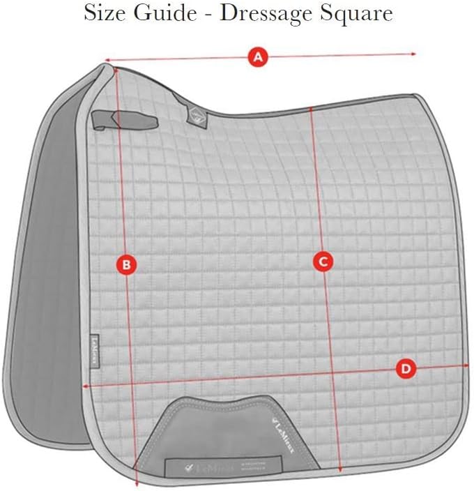 LeMieux Suede Dressage Square - English Saddle Pads for Horses - Equestrian Riding Equipment and