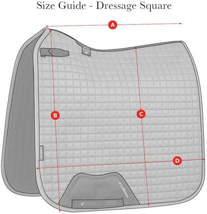 LeMieux Suede Dressage Square - English Saddle Pads for Horses - Equestrian Riding Equipment and