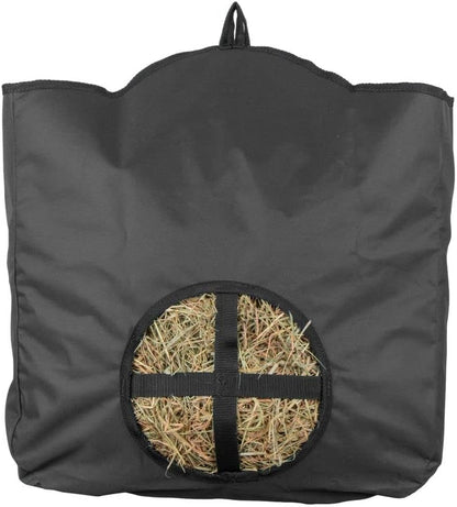 Dura-Tech Nylon Hay Bag for Horses | Color Black | Enhances Digestion with Slow Consumption |
