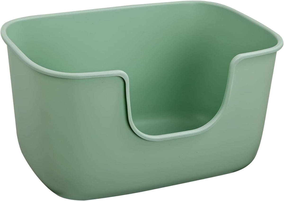 SpaceTime Extra Large Litter Box with High Sides,XL Low Entry Multi Cat Litter Pan for