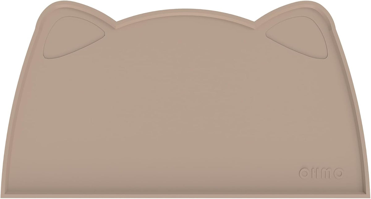 OHMO - Cat Food Mat, Silicone Pet Feeding Mat for Floor Non-Skid Waterproof Dog Water Bowl Tray