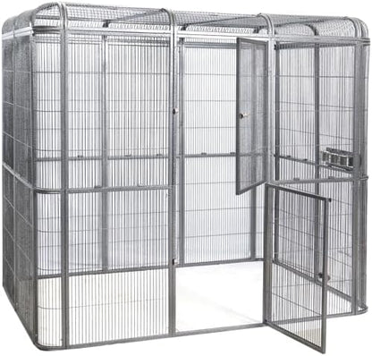 SENY Heavy Duty Large Walk-in Bird Aviary Cage, 79H x 86W x 62D inches, for Parrots, Macaws