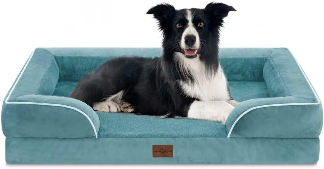 Comfort Expression Waterproof Large Dog Beds, Orthopedic Dog Beds for Large Dogs, Comfy Pet Bed